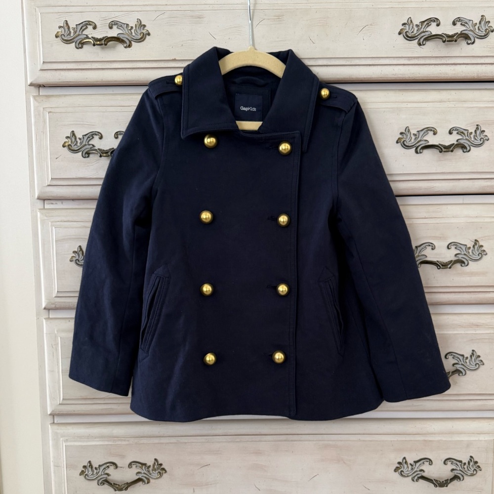 Gap Kids Navy Military Sailor Coat